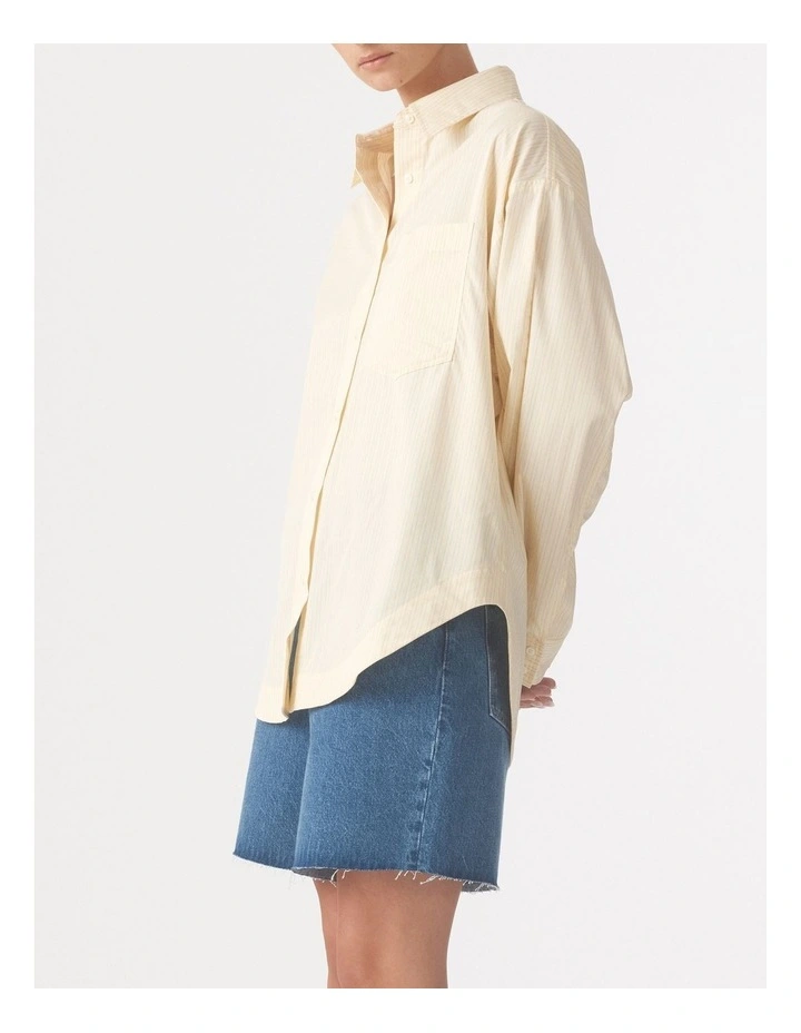 Evangeline Shirt in Flax Stripe image 3