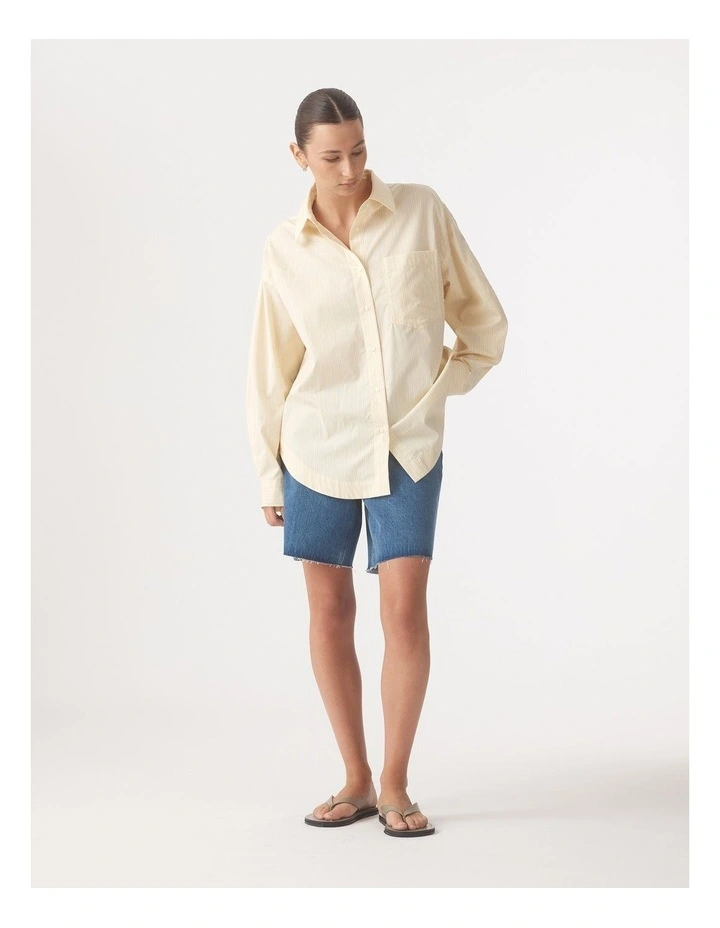 Evangeline Shirt in Flax Stripe image 4