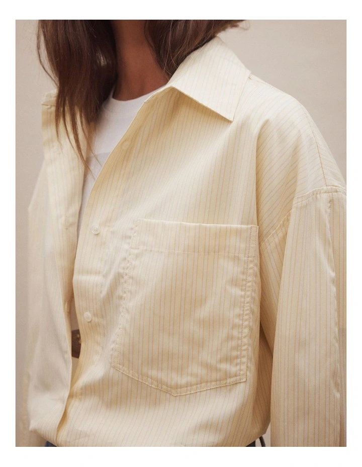 Evangeline Shirt in Flax Stripe image 6