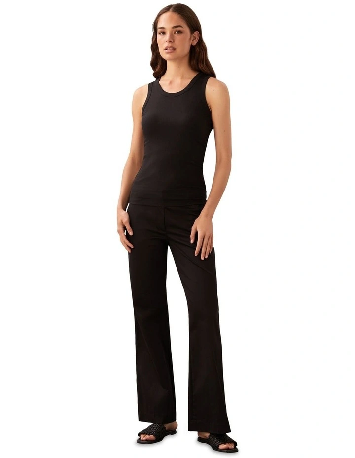Modal Rib Tank in Black image 3
