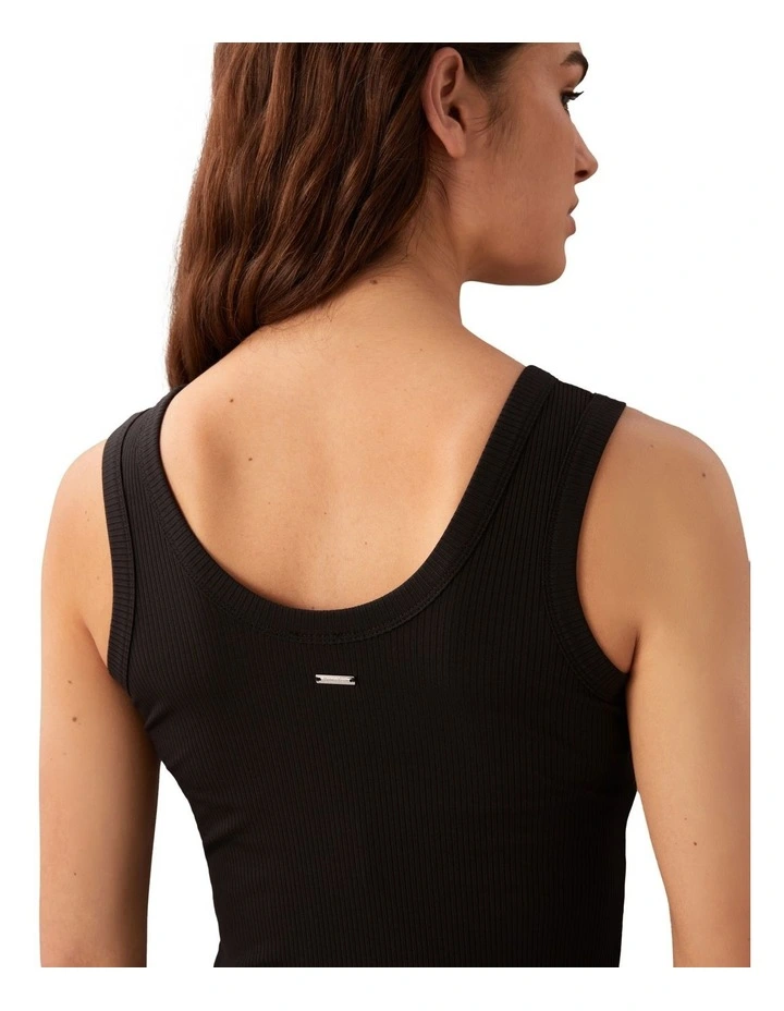 Modal Rib Tank in Black image 4