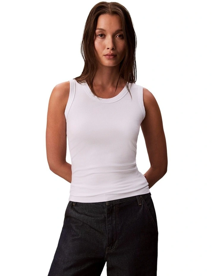 Modal Rib Tank in White image 1