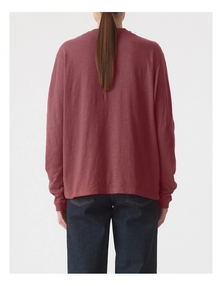 Dolores Tee in Malbec image 2