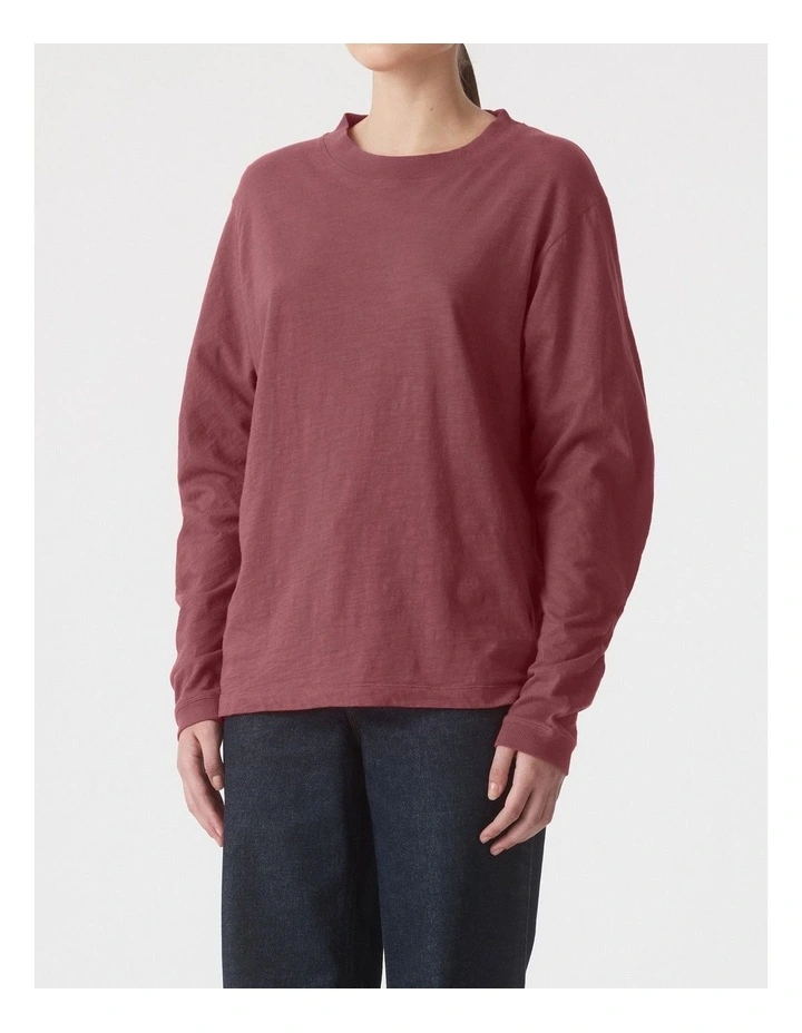 Dolores Tee in Malbec image 3