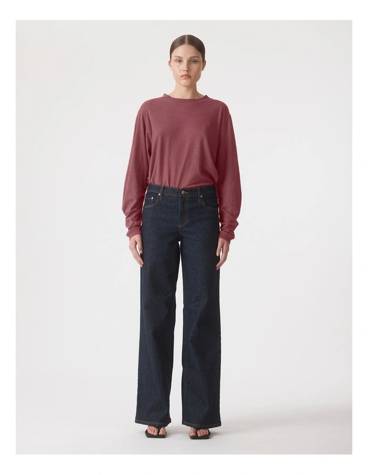 Dolores Tee in Malbec image 4