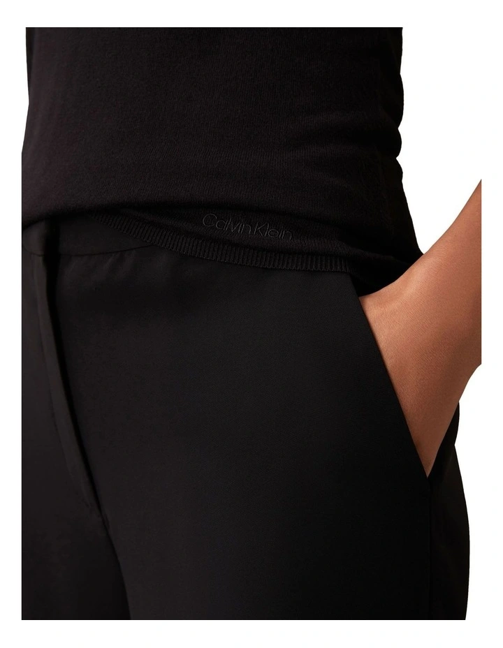 Fine Gauge Viscose Tank in Black image 3