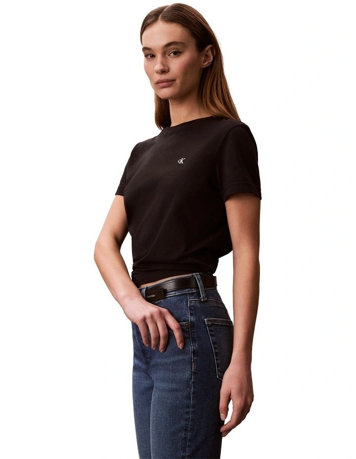 Archive Logo T-Shirt in Black image 3