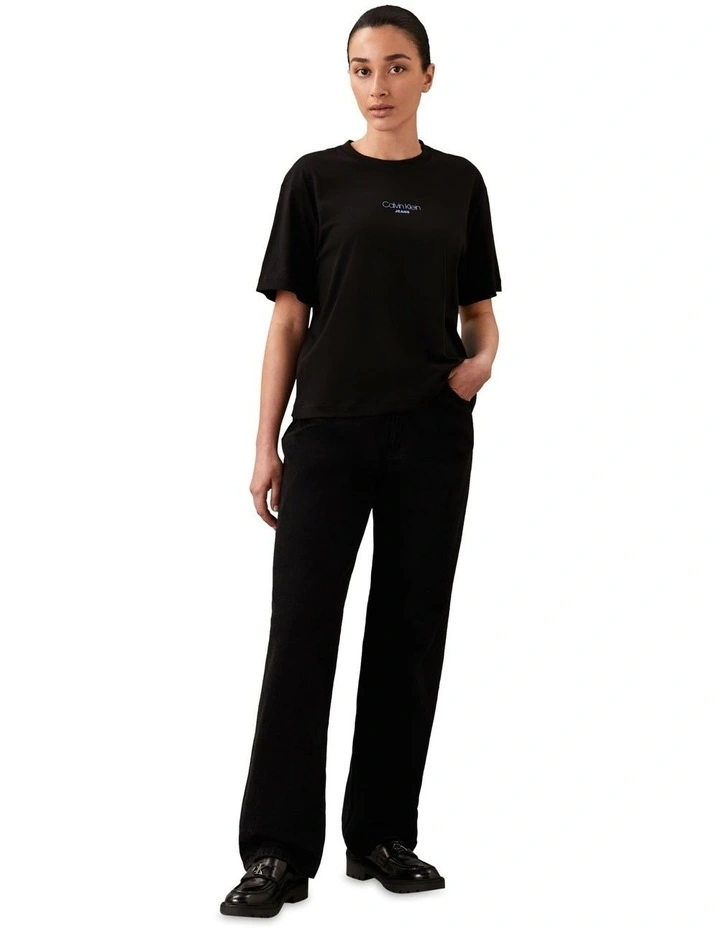 Boxy Logo T-shirt in Black image 1