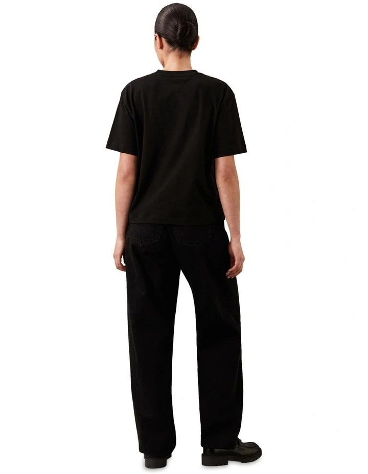 Boxy Logo T-shirt in Black image 2