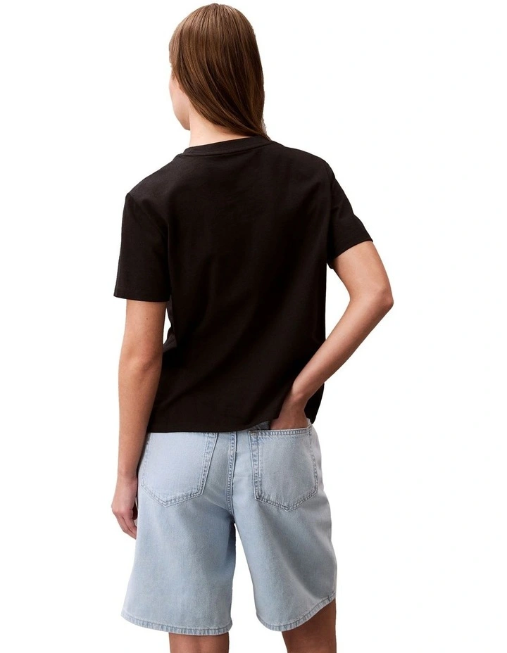 Institutional Logo Classic Tee in Black image 2