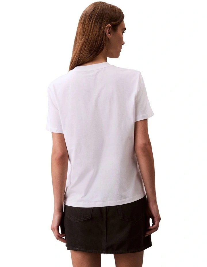 Institutional Logo Classic Tee in Brilliant White image 2