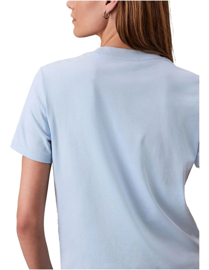 Institutional Logo Classic Tee in Cerulean image 2