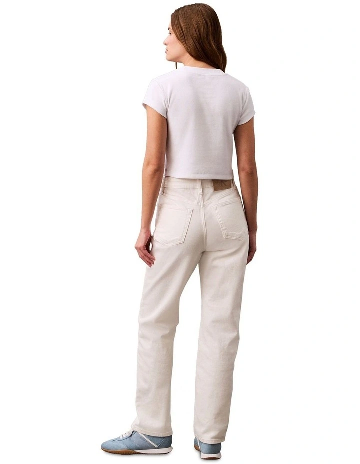 Monogram Baby Tee in White image 2