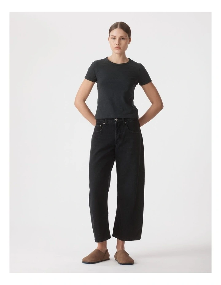 Baby Tee in Black image 4