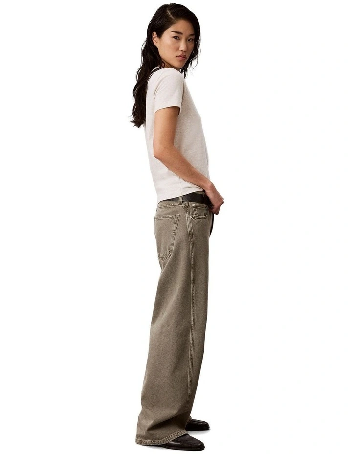 Archive Jersey Crew Tee in Grey image 3