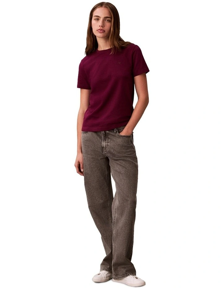 Archive Jersey Crew Tee in Berry Glaze image 5