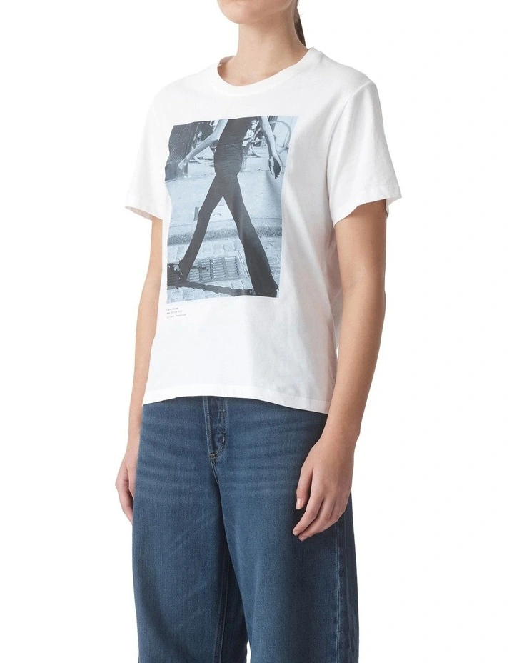 Power Tee in White image 3