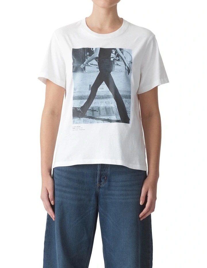 Power Tee in White image 4