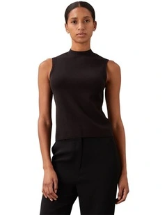 Sunny Sleeveless Mockneck Top