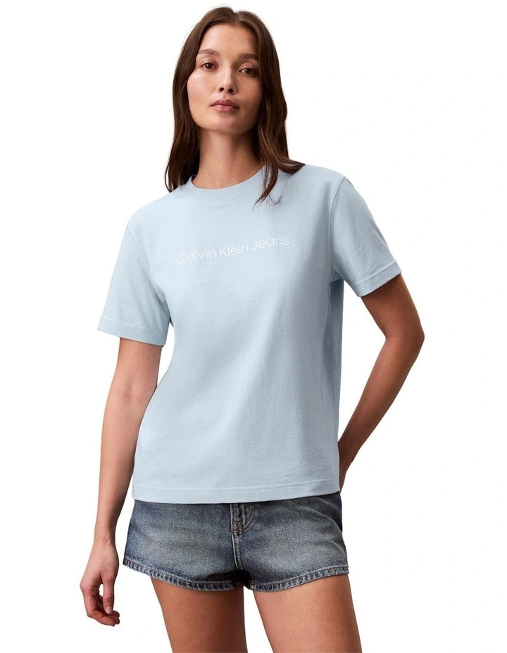 Institutional Logo Classic Tee in Breezy Blue image 1