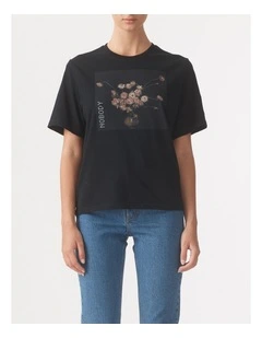 Wild Bouquet Tee in Black