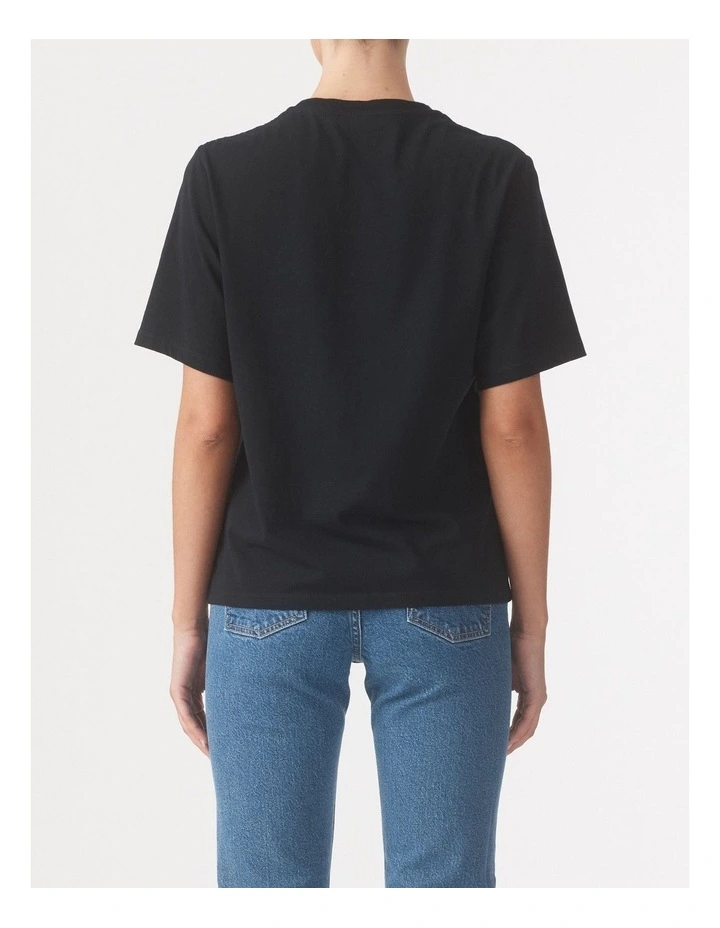Wild Bouquet Tee in Black image 2