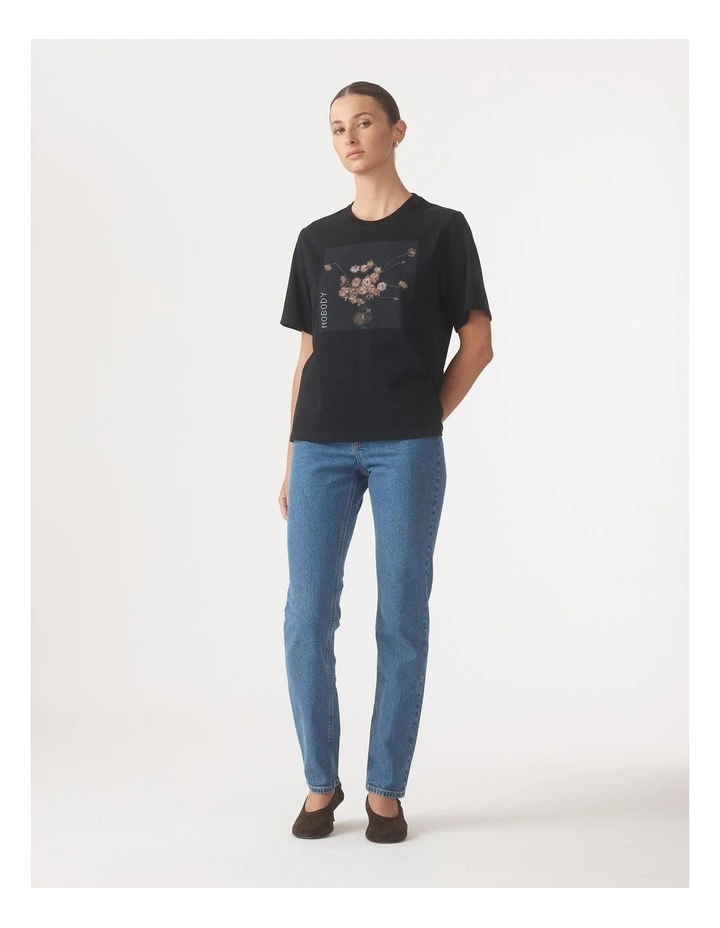 Wild Bouquet Tee in Black image 4