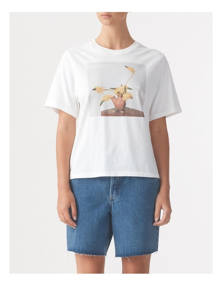 In Bloom Tee in White image 1