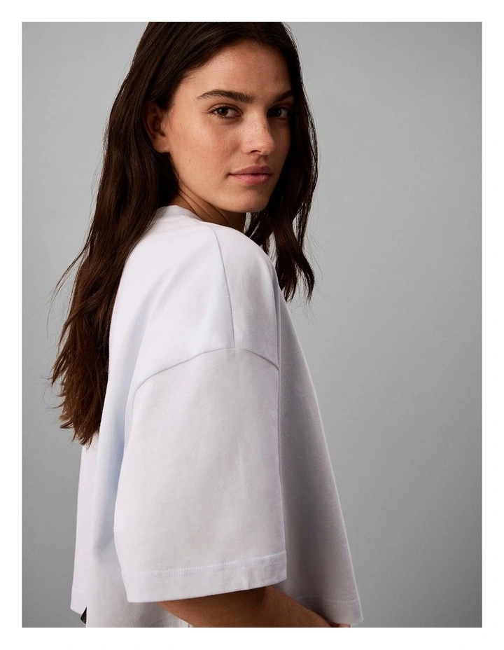 Denim Monologo Boxy T-Shirt in Plein Air image 5