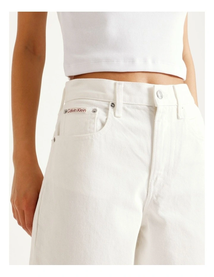The Wide Leg Jean in Chalk image 4