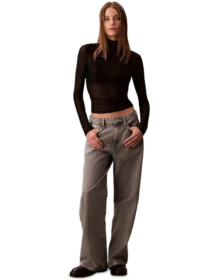 Wide Leg Jeans in Grey image 1