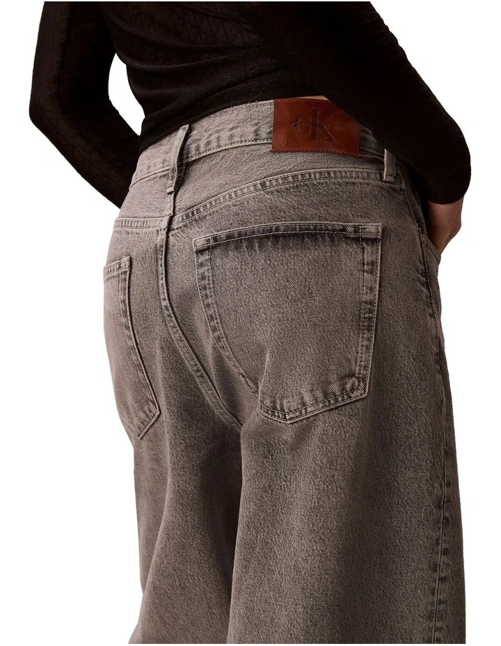 Wide Leg Jeans in Grey image 3