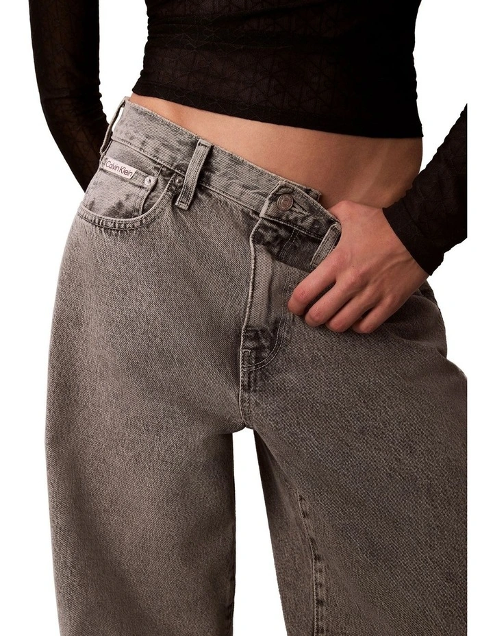 Wide Leg Jeans in Grey image 4