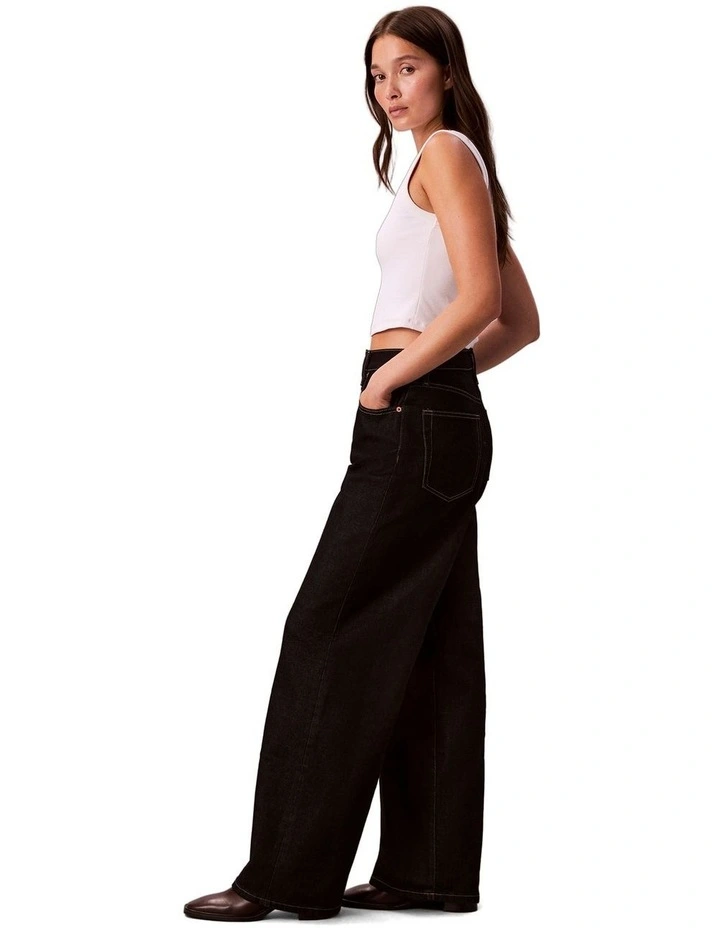 The Wide Leg Jeancin in Classic Rinse image 4