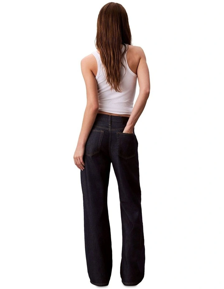 Tencel Ultra High Wide Leg Pant in Clean Rinse image 2