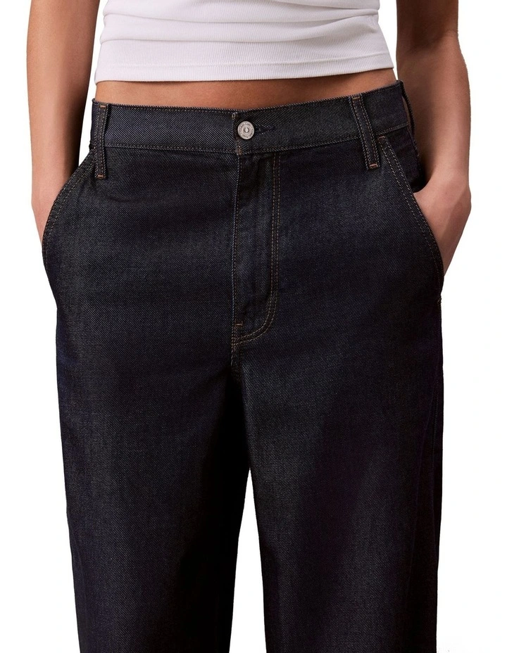 Tencel Ultra High Wide Leg Pant in Clean Rinse image 6