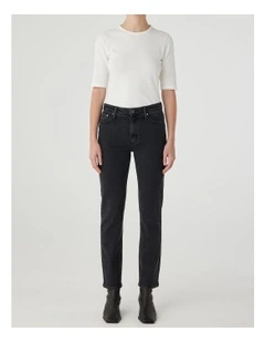 Emily Jeans in Shadow Black