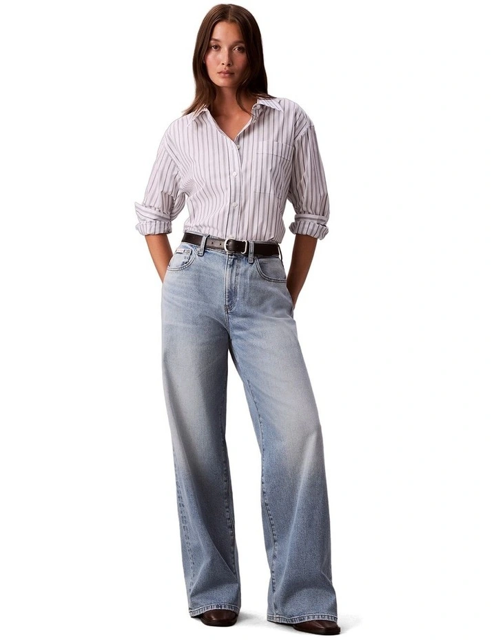 The Wide Leg Jean in Blue image 1
