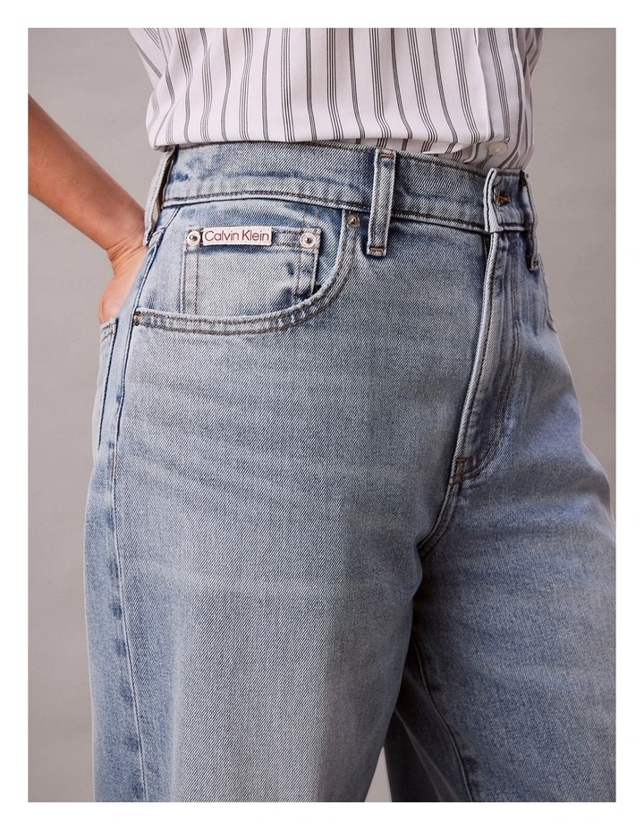 The Wide Leg Jean in Jones Blue image 5