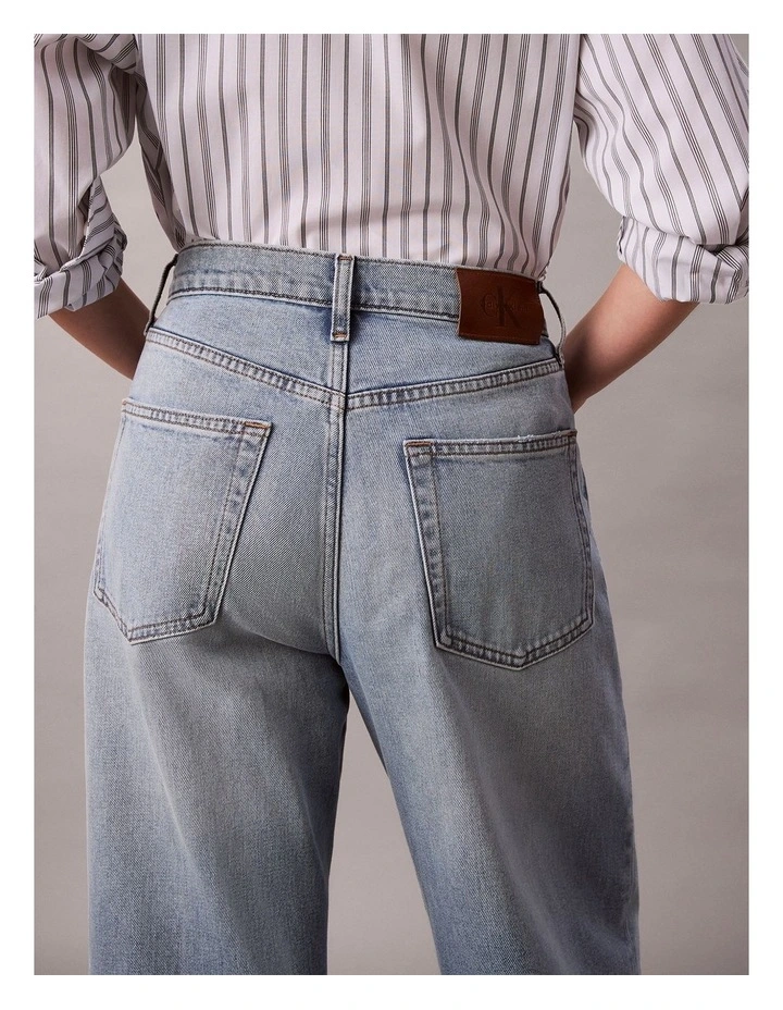 The Wide Leg Jean in Jones Blue image 6