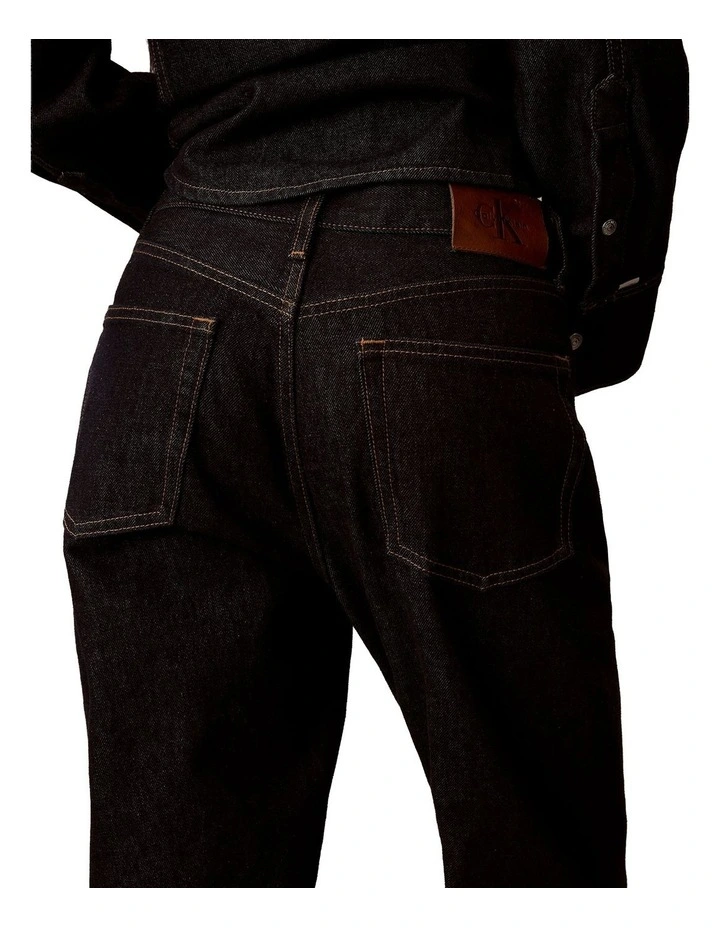 Ultra High Straight Bootcut Jeans in Black image 6