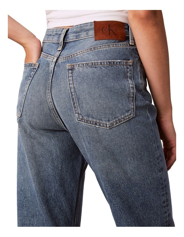 Ultra High Straight Bootcut Jeans in Blue image 6