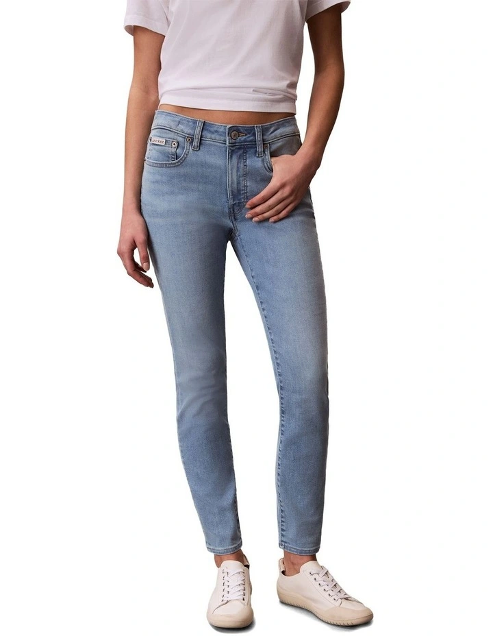 Mid Rise Skinny Jeans in Light Cape image 1