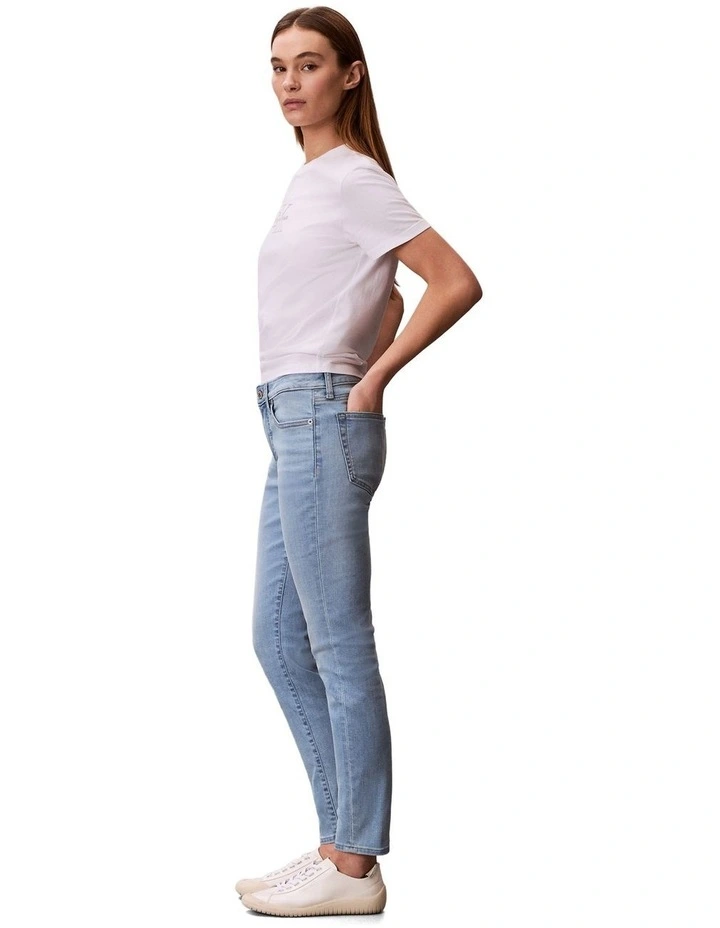 Mid Rise Skinny Jeans in Light Cape image 3