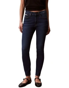 Mid Rise Skinny Blue Jean in Blue Orbit