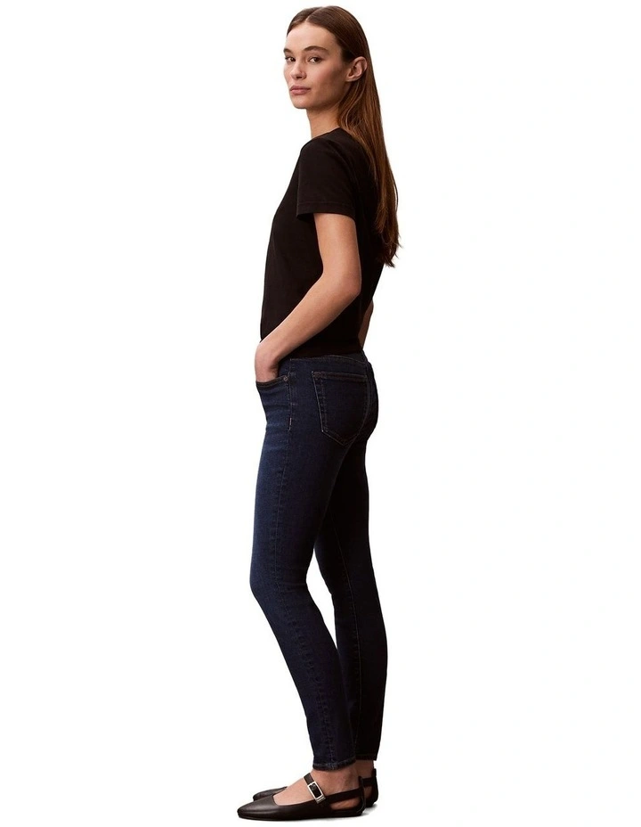 Mid Rise Skinny Blue Jean in Blue Orbit image 3