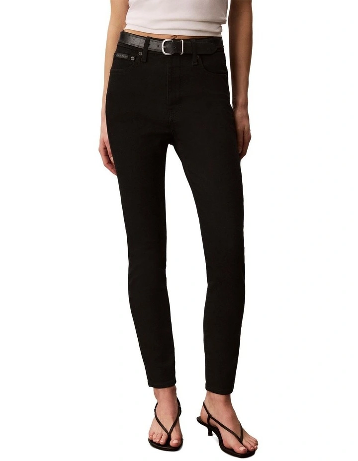 High Rise Skinny Jean in Classic Black image 1