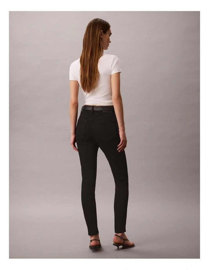 High Rise Skinny Jean in Classic Black image 2