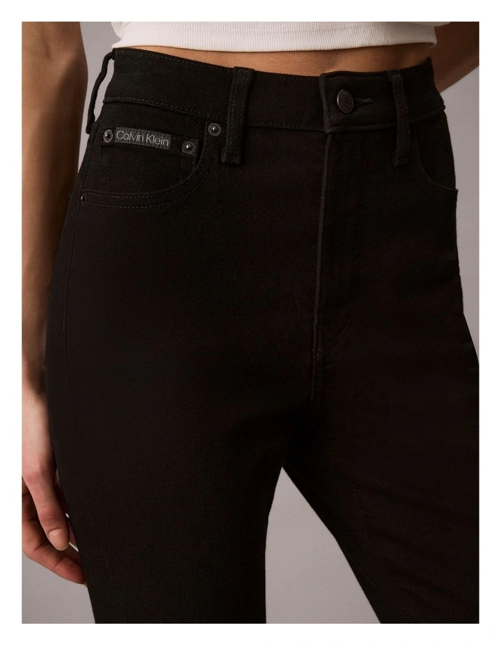 High Rise Skinny Jean in Classic Black image 6