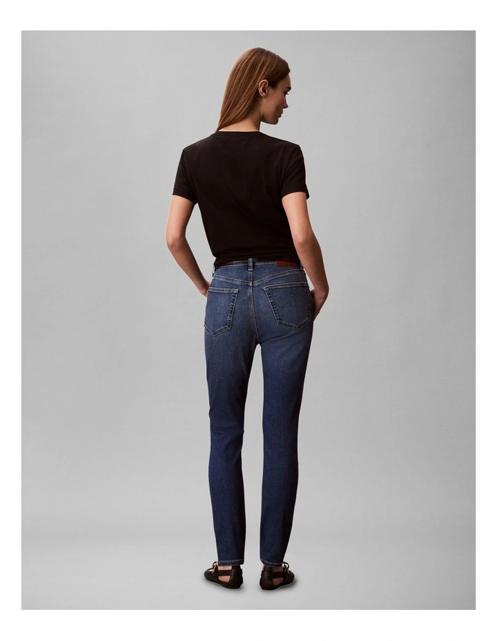 High Rise Skinny Jeans in Midtown Blue image 2